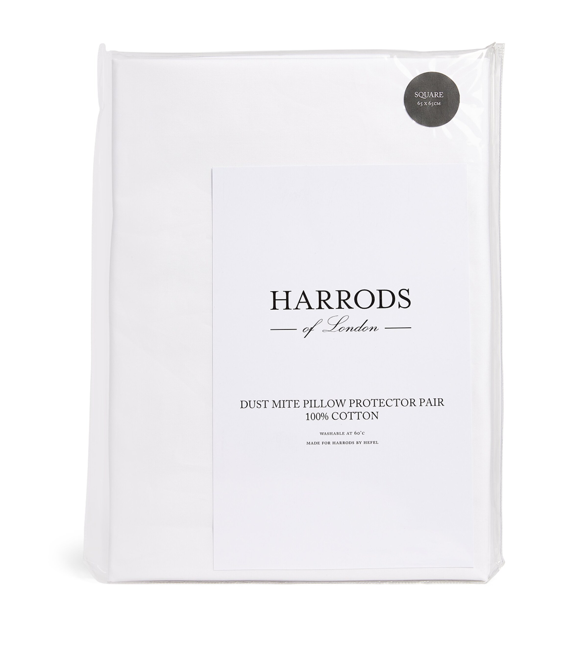 Harrods Of London Dust Mite Pillowcase Protector Pair In White