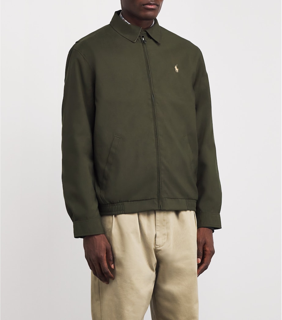 Water-Repellent Harrington Jacket DARK GREEN Image 3