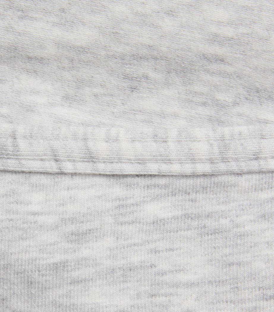 Skims Womens Cotton Everyday Scoop Bralette Light Heather Grey Image 4