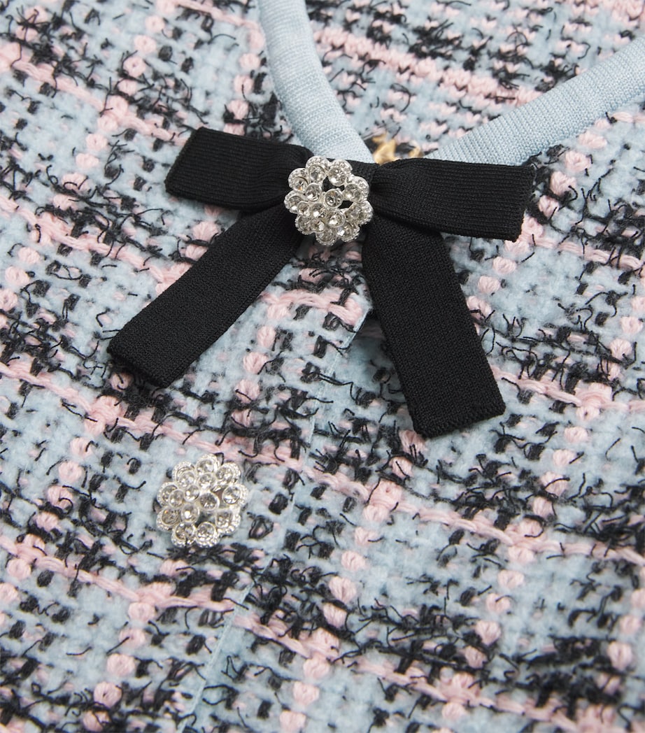 Cotton-Blend Check Cardigan (3-12 Years) MULTI Image 4