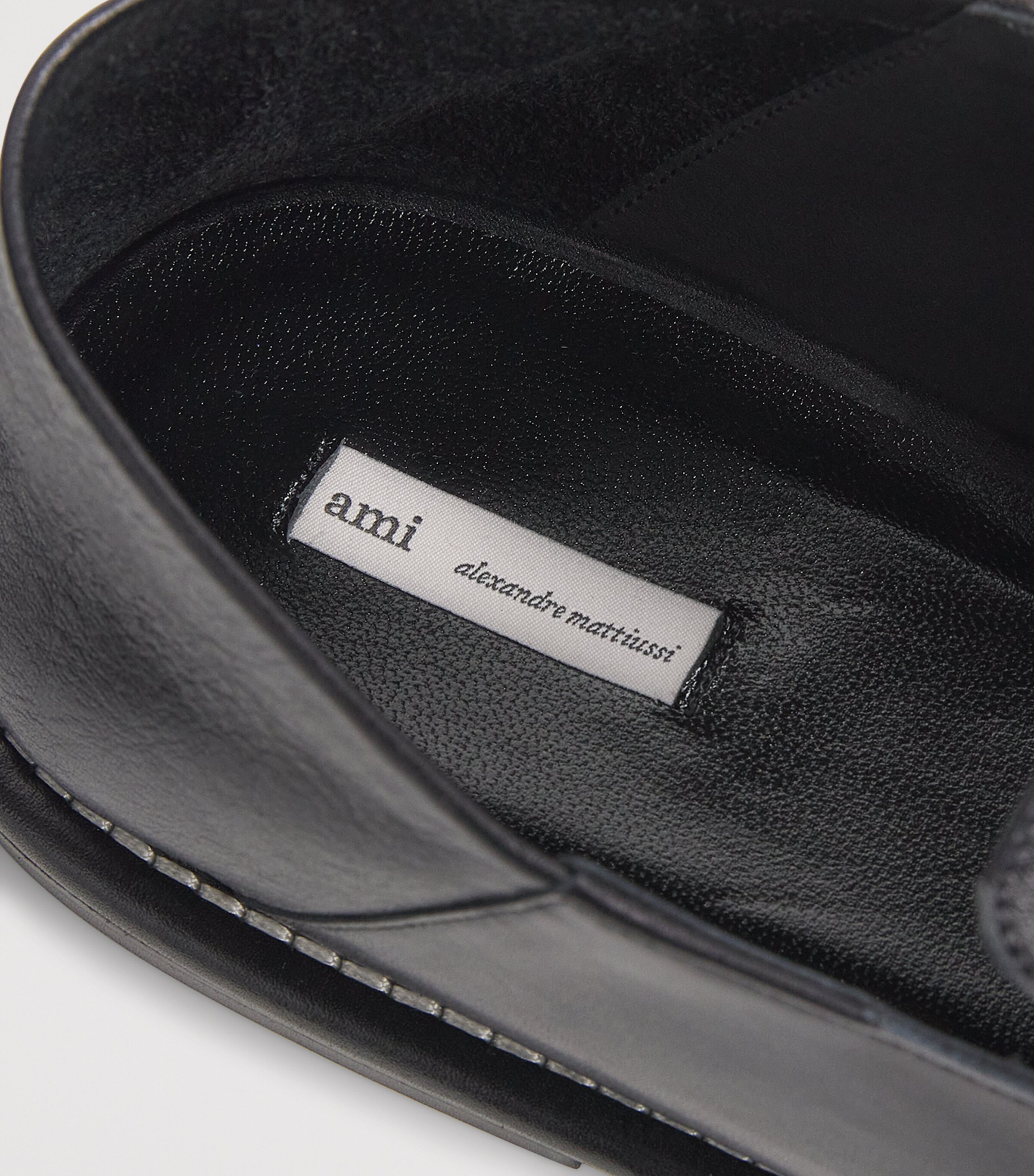 Leather Slippers NOIR - 001 Image 7