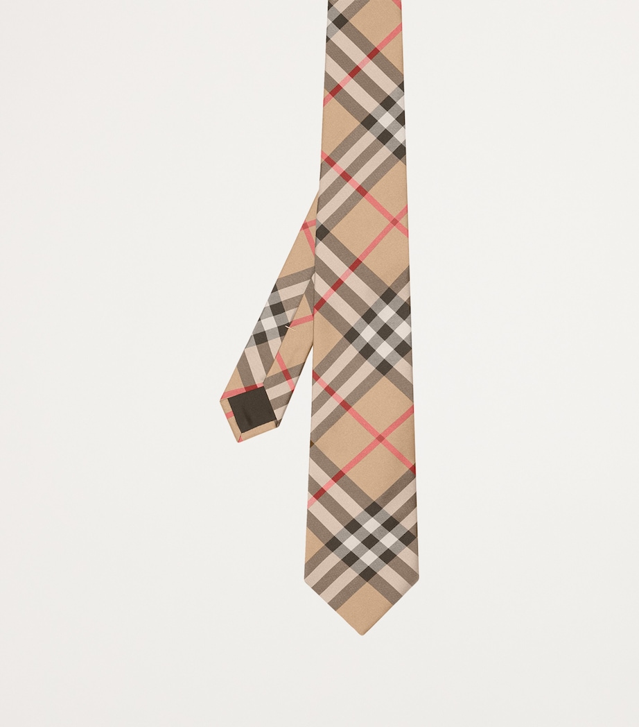 Silk Vintage Check Tie ARCHIVE BEIGE Image 4