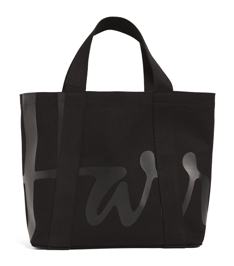 Mini Cotton Logo Tote Bag BLACK Image 1