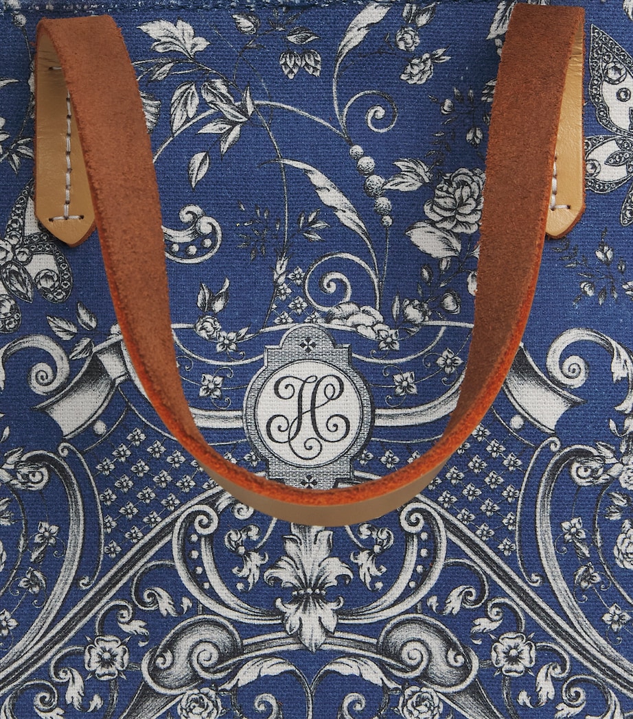 Harrods Small Gilded Butterfly Tote Bag Print Image 4