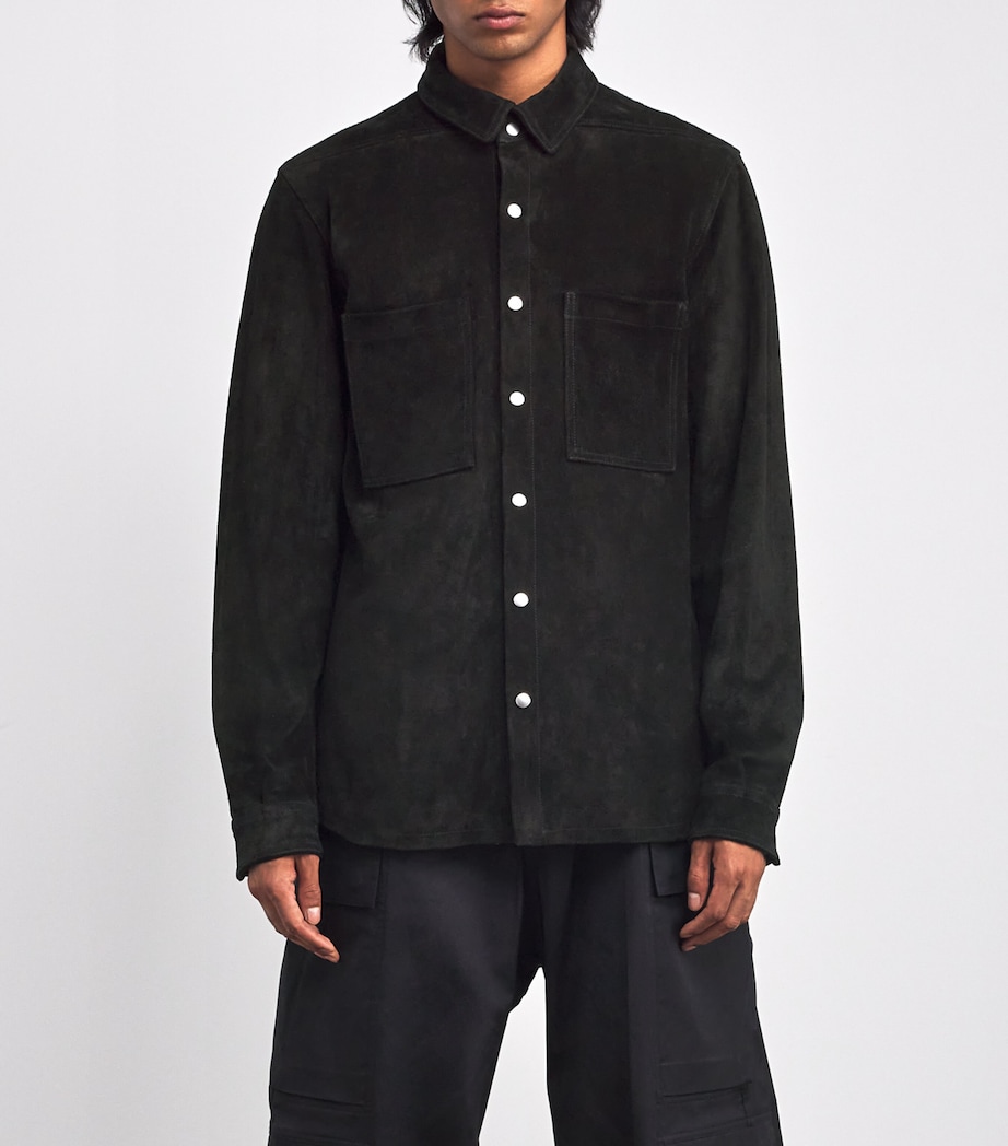 Suede Overshirt BLACK Image 3