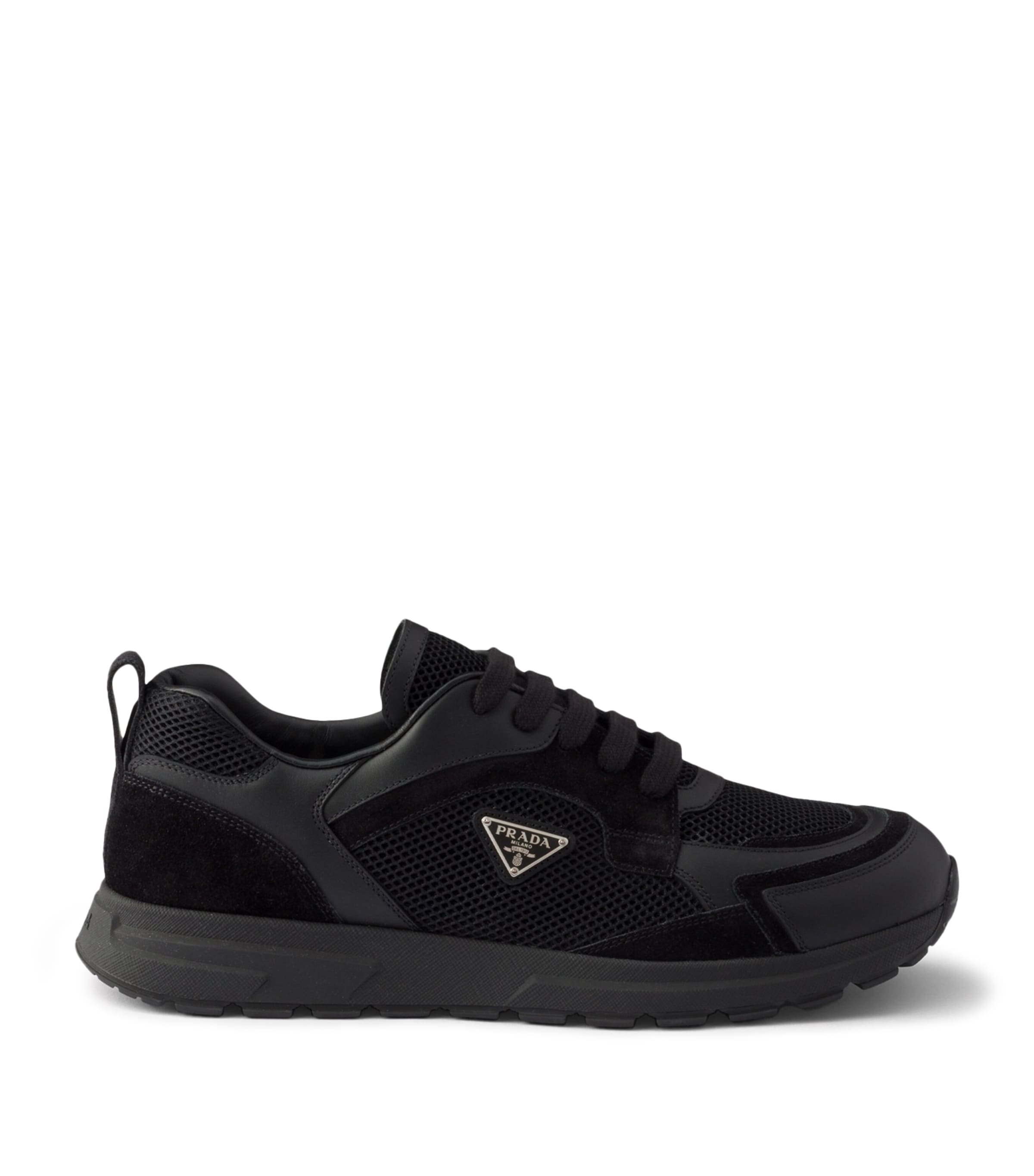 Prada Re-Nylon and Leather Prax Sneakers Black Image 1