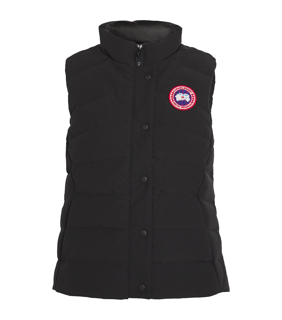 Down-Filled Padded Freestyle Gilet 61 BLACK Image 1