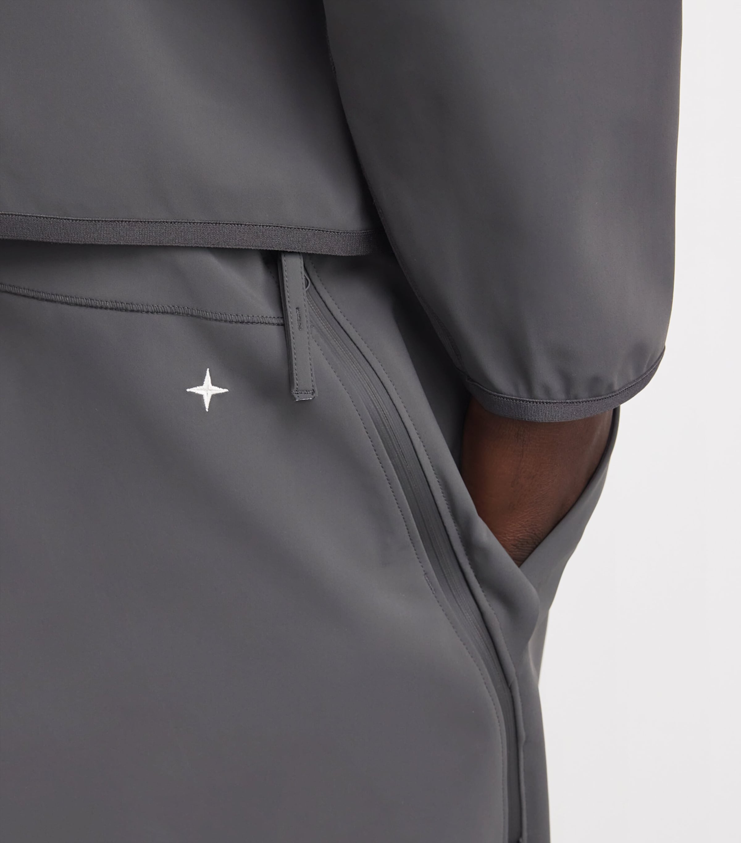 Water-Resistant Coated Sweatpants V0062 Image 6