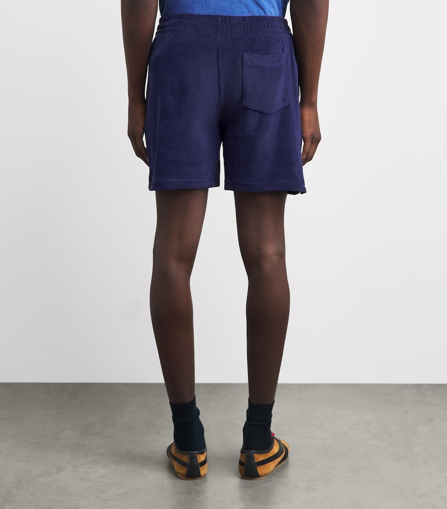 Polo Ralph Lauren Mens Cotton Terry Polo Pony Shorts Newport Navy Image 5