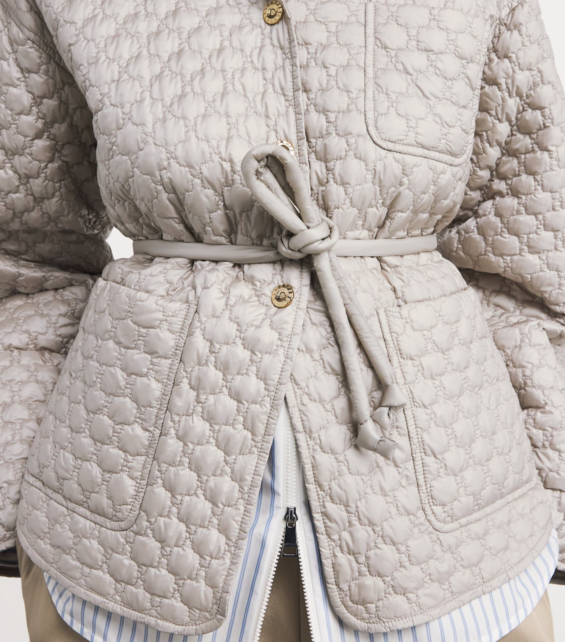 Down Water-Repellent Belted Raray Jacket 268 Image 7