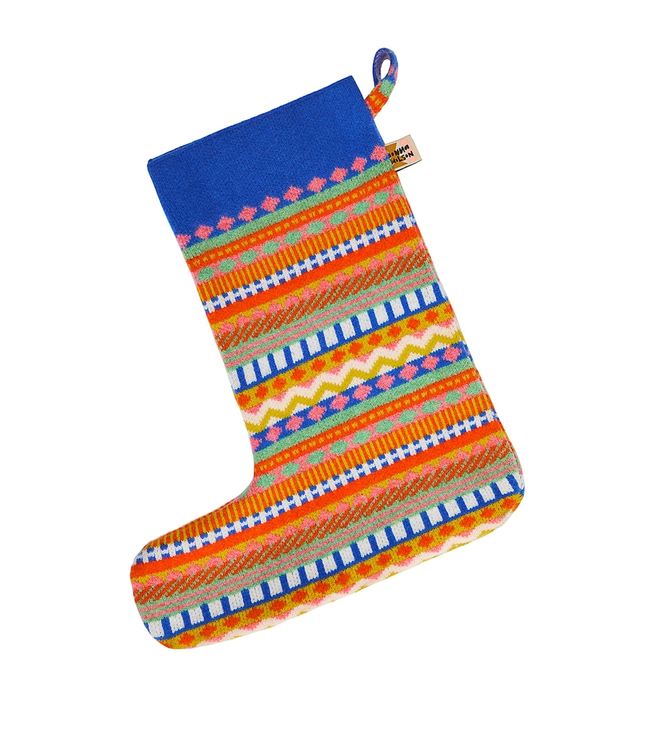 Stripe Stocking GREEN RED Image 1