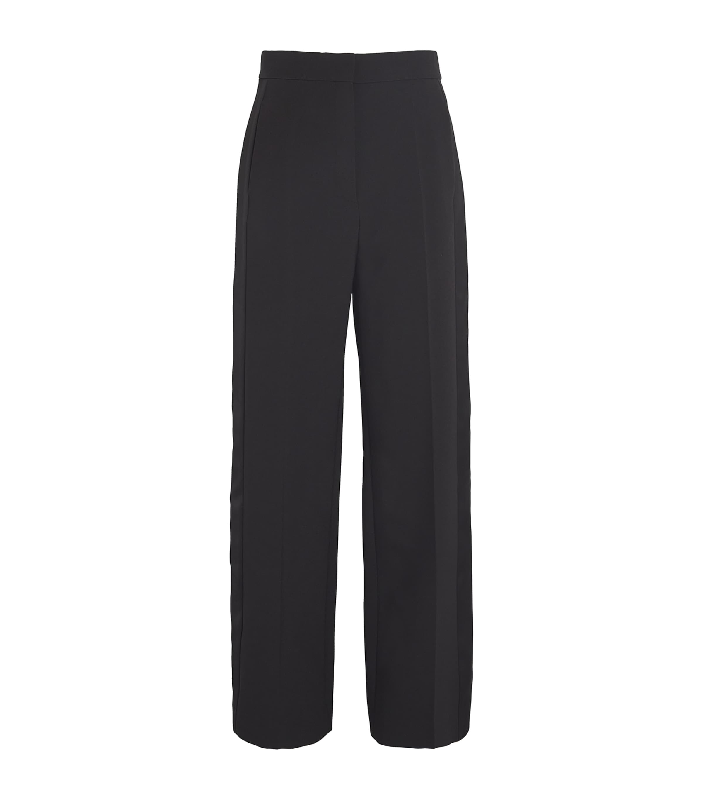 Sandro Enrique Wide Leg Trousers In Black