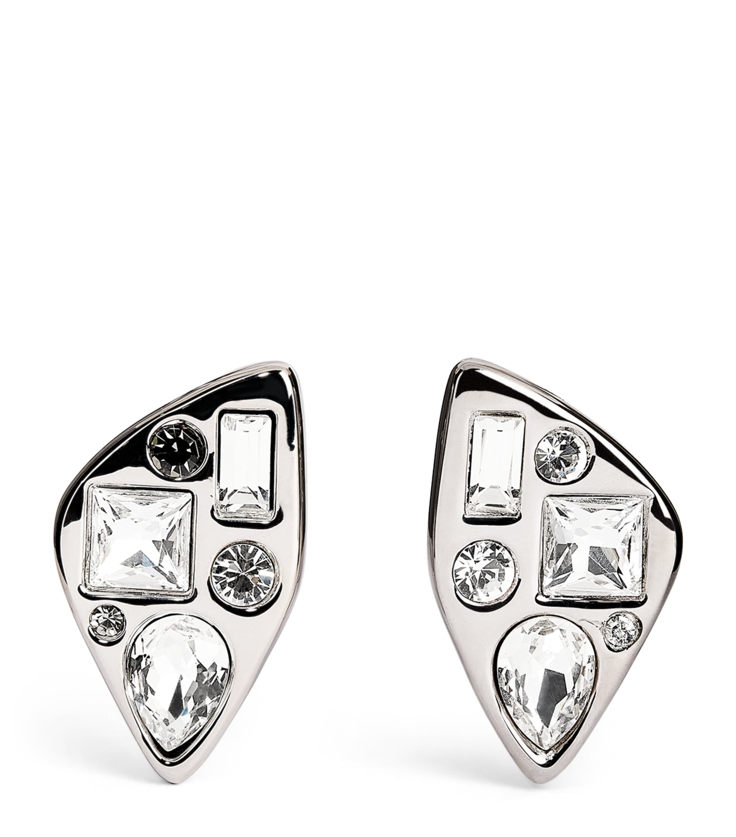 Apoa Crystal-embellished Dhai Earrings In Metallic