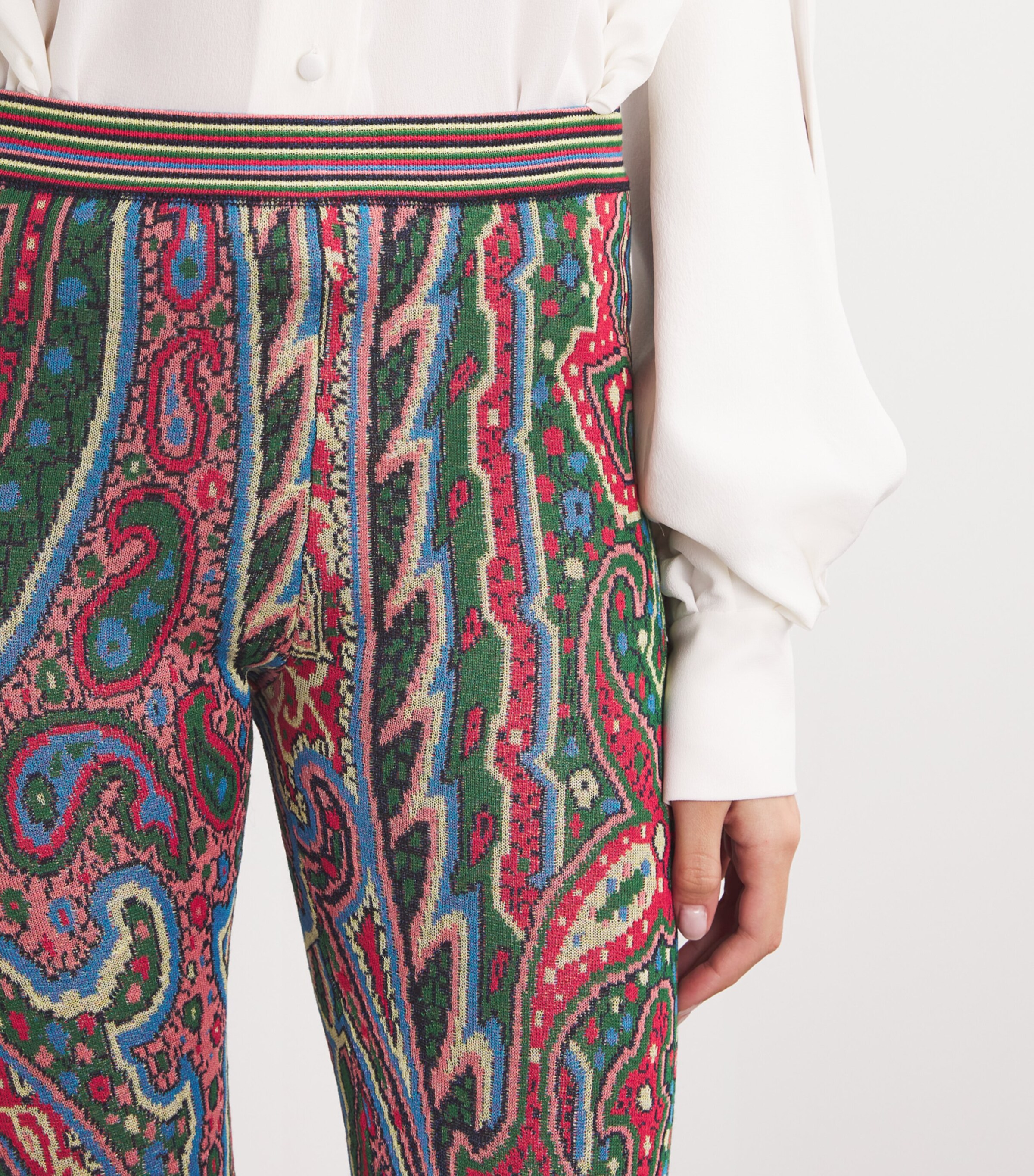 Etro Jacquard Flared Trousers | Harrods HK
