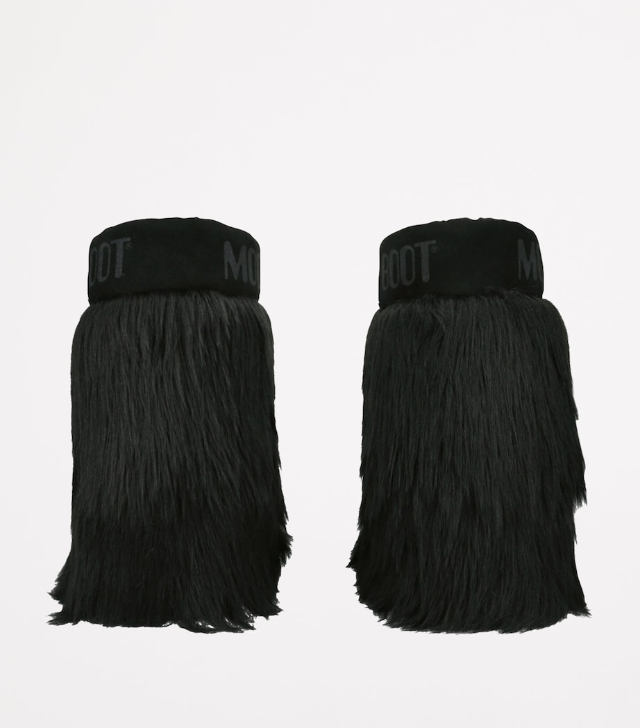 Faux Fur Icon Yeti Moon Boots BLACK Image 2