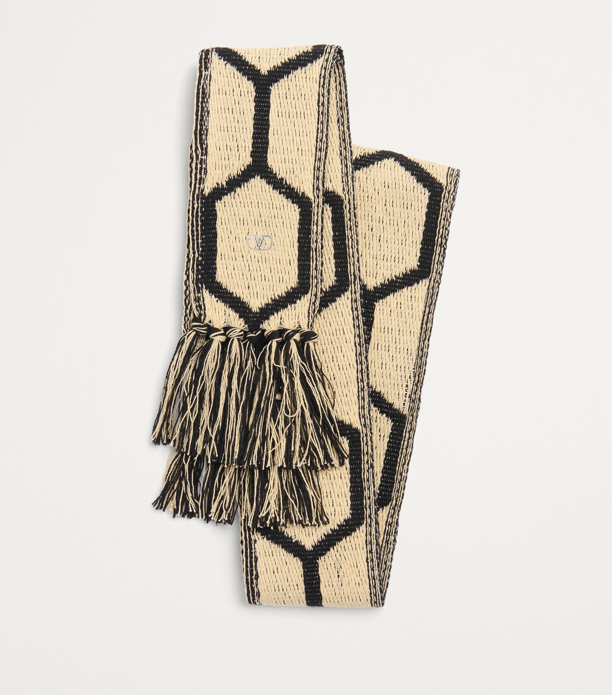 Cotton-Blend Jacquard Scarf K85 Image 5