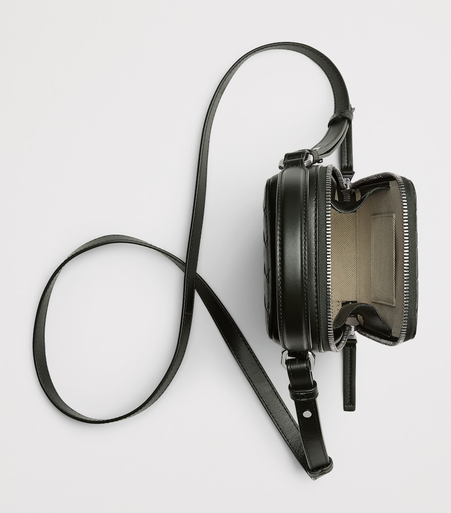 Leather Intrecciato Getaway Phone Pouch 3009 Image 3