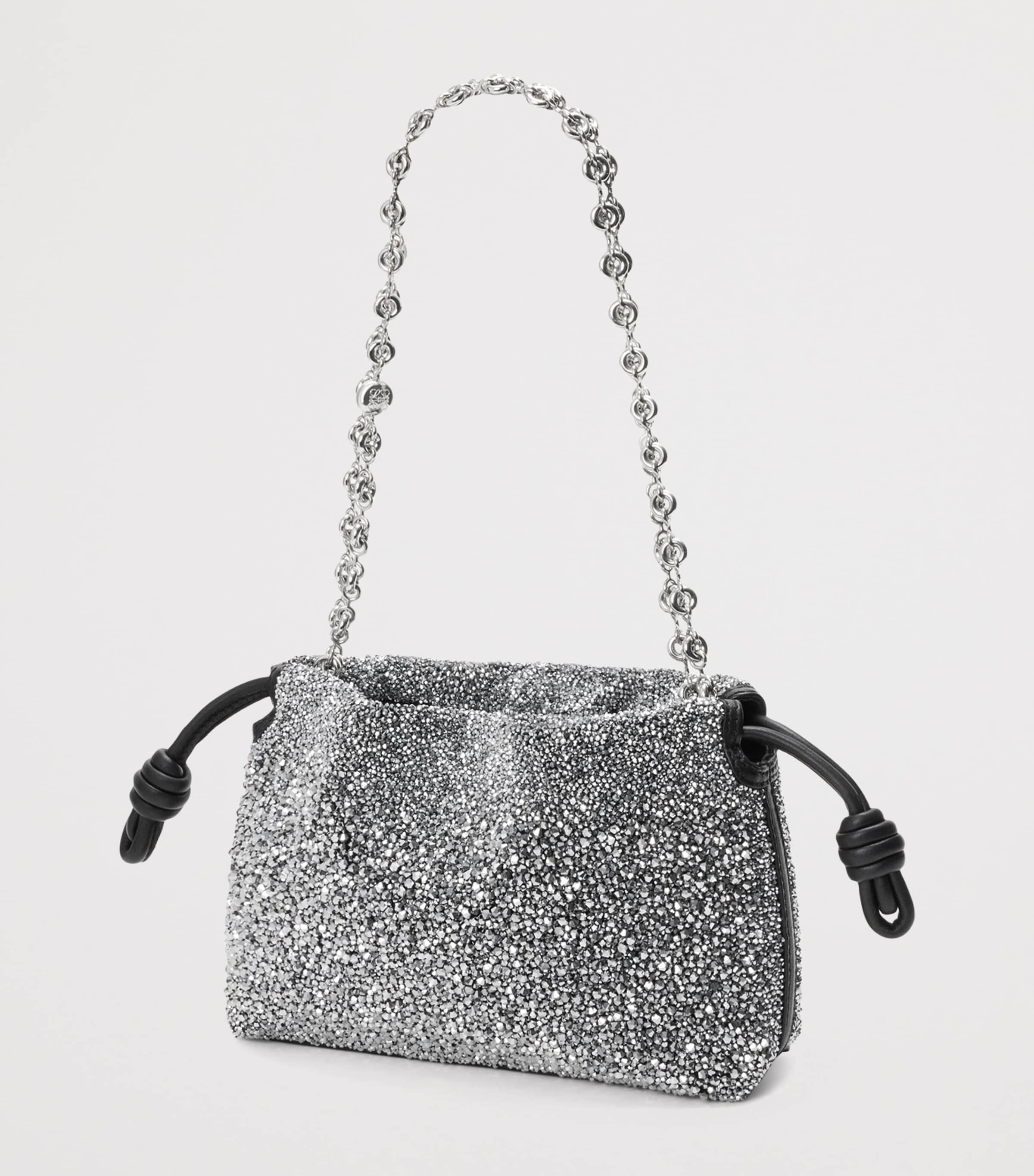 LOEWE Mini Beaded Flamenco Purse Black/silver Image 2