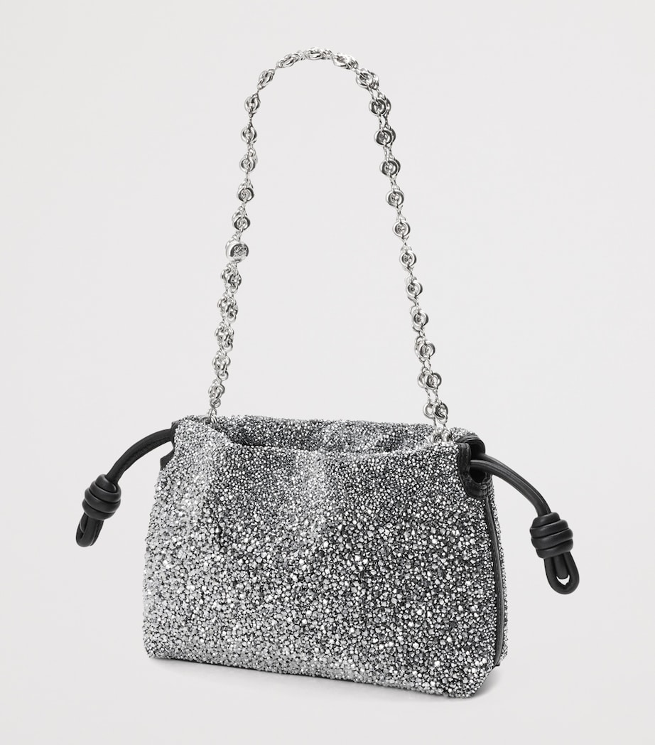 LOEWE Mini Beaded Flamenco Purse Black/silver Image 2