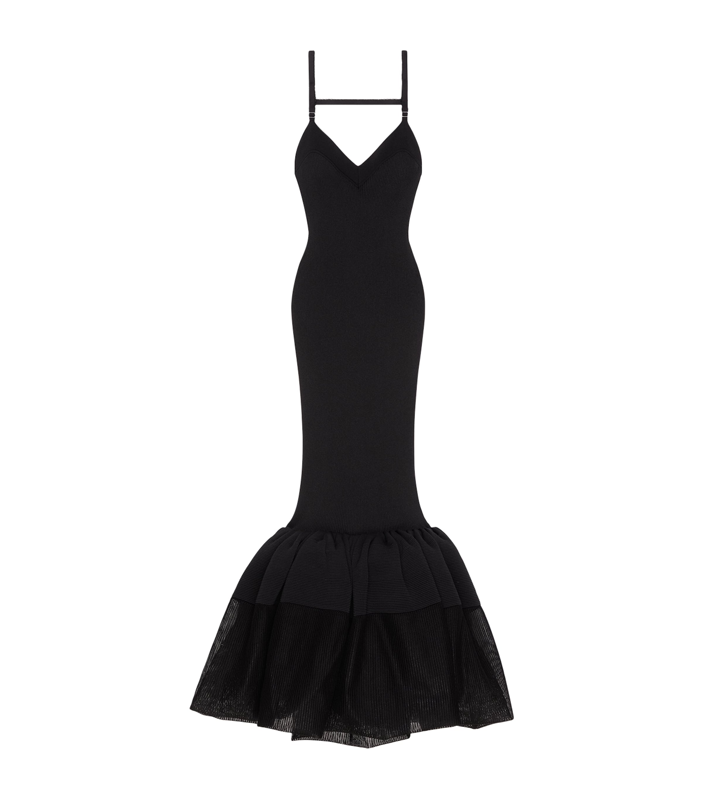 Knit Maxi Dress BLACK Image 1