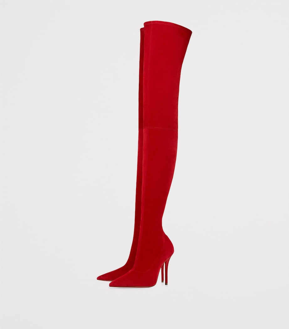 Miss Z Botta Alta Suede Over-The-Knee Boots 100 R659 Image 2