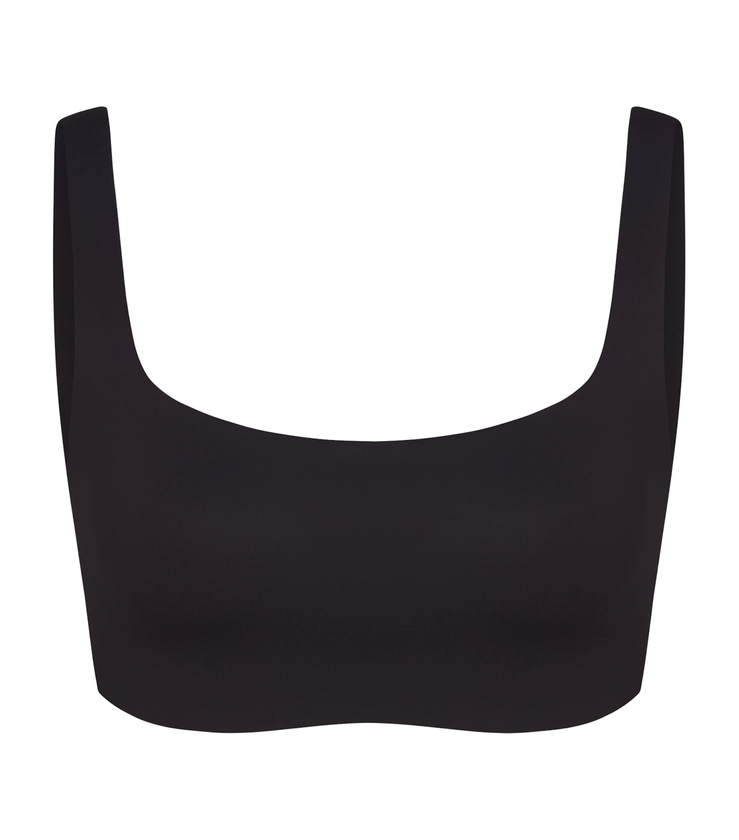 NikeSKIMS Womens NikeSKIMS Matte Sports Bra Obsidian Image 1