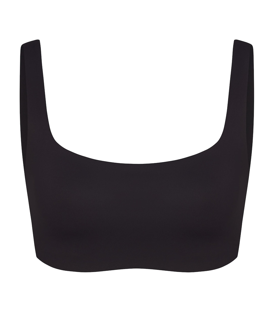 NikeSKIMS Womens NikeSKIMS Matte Sports Bra Obsidian Image 1