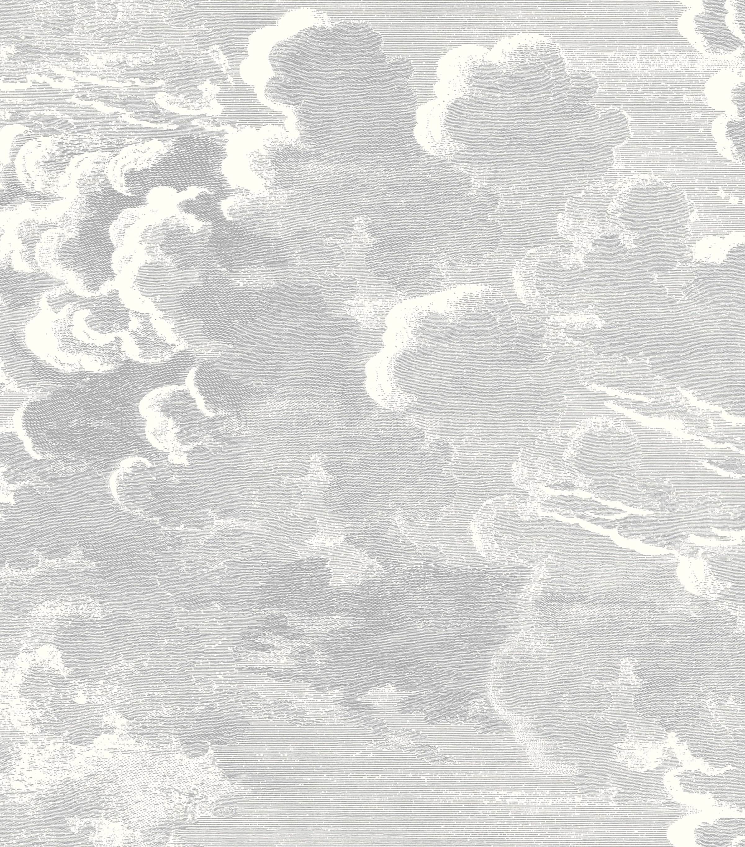 x Fornasetti Set of 2 Nuvolette Wallpaper Rolls SOOT & SNOW Image 1