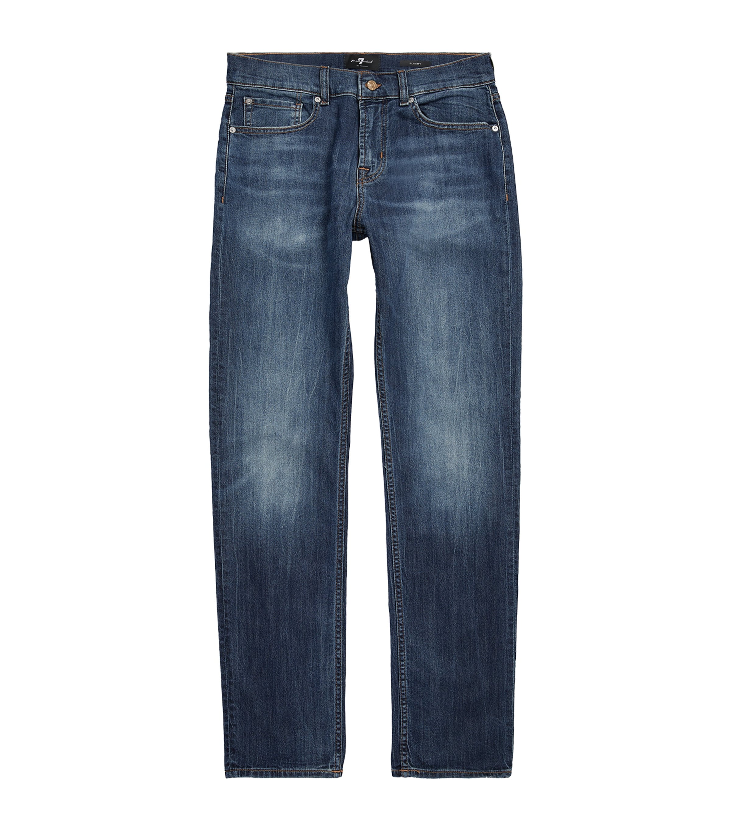 7 FOR ALL MANKIND STRETCH-COTTON SLIM JEANS
