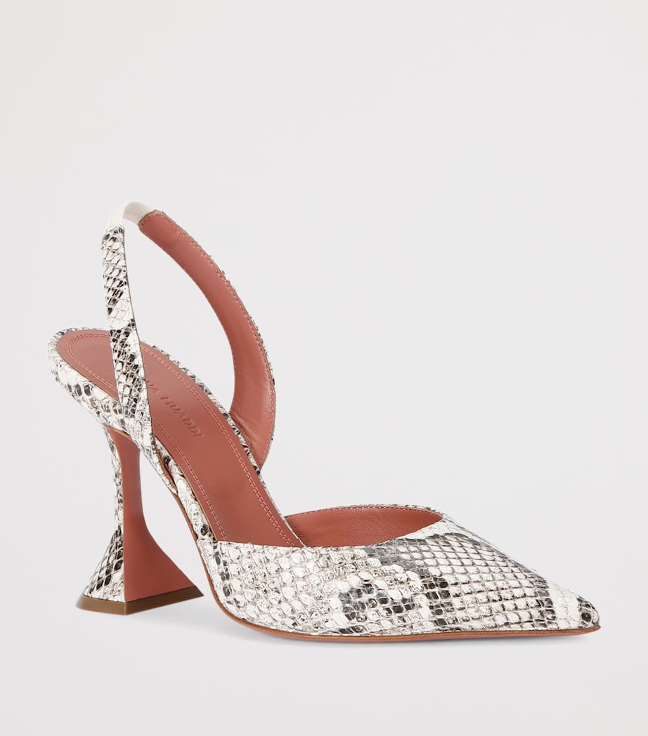 Snake Print Holli Slingback Pumps 95 BEIGE COMB Image 3