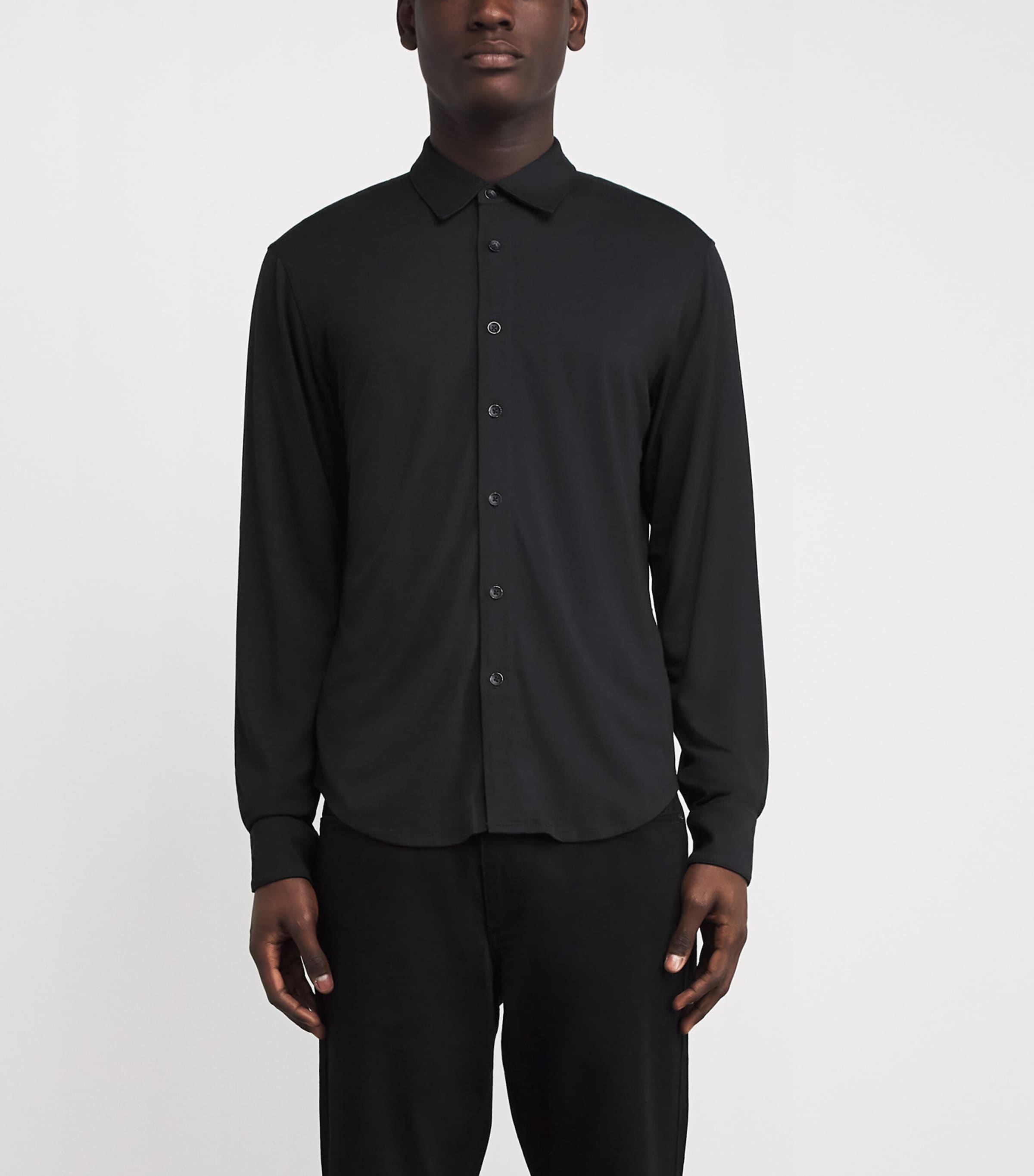 Cotton Jersey Shirt BLACK Image 3