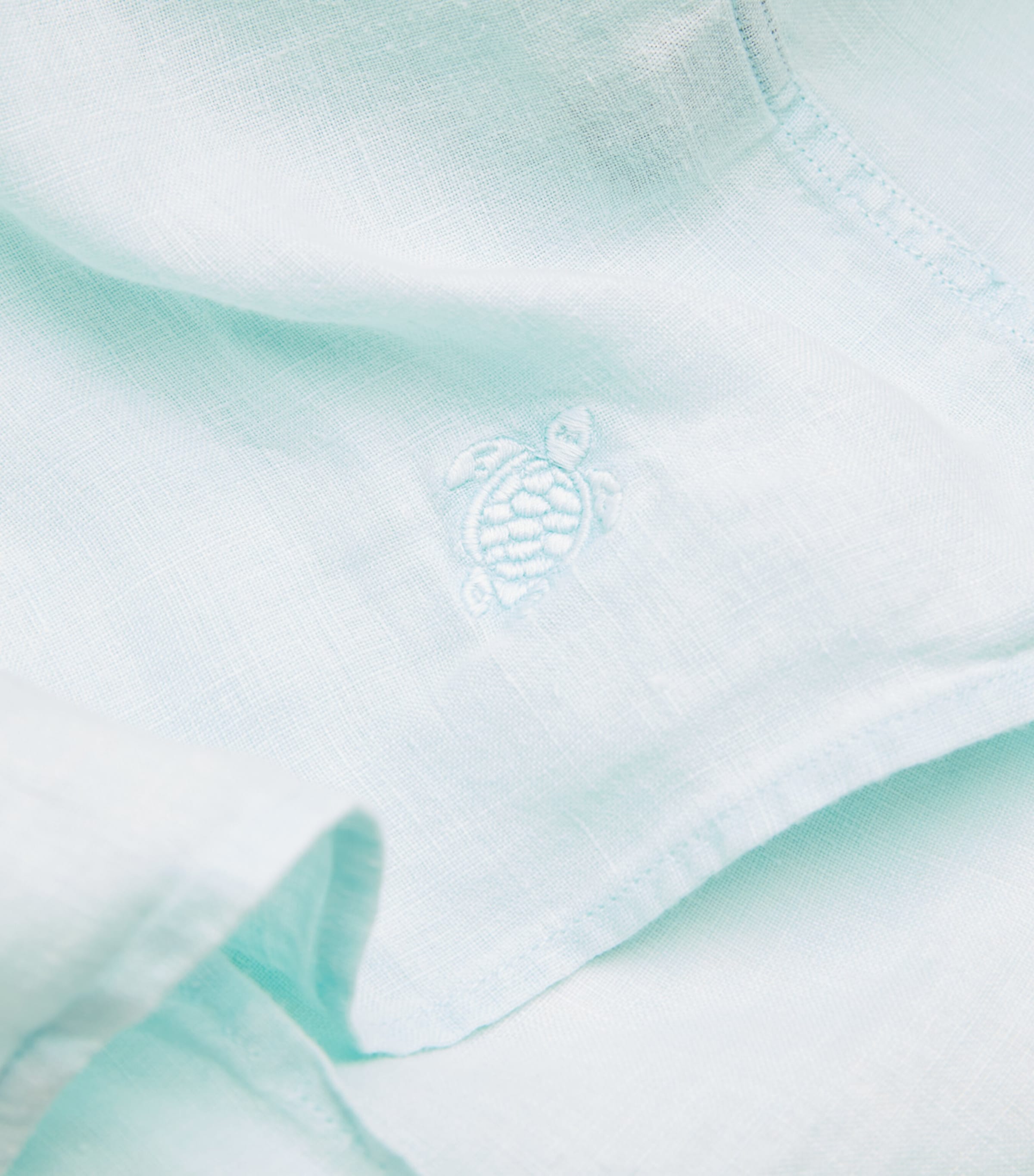 Linen Charli Shirt 315-PACIFIC Image 5