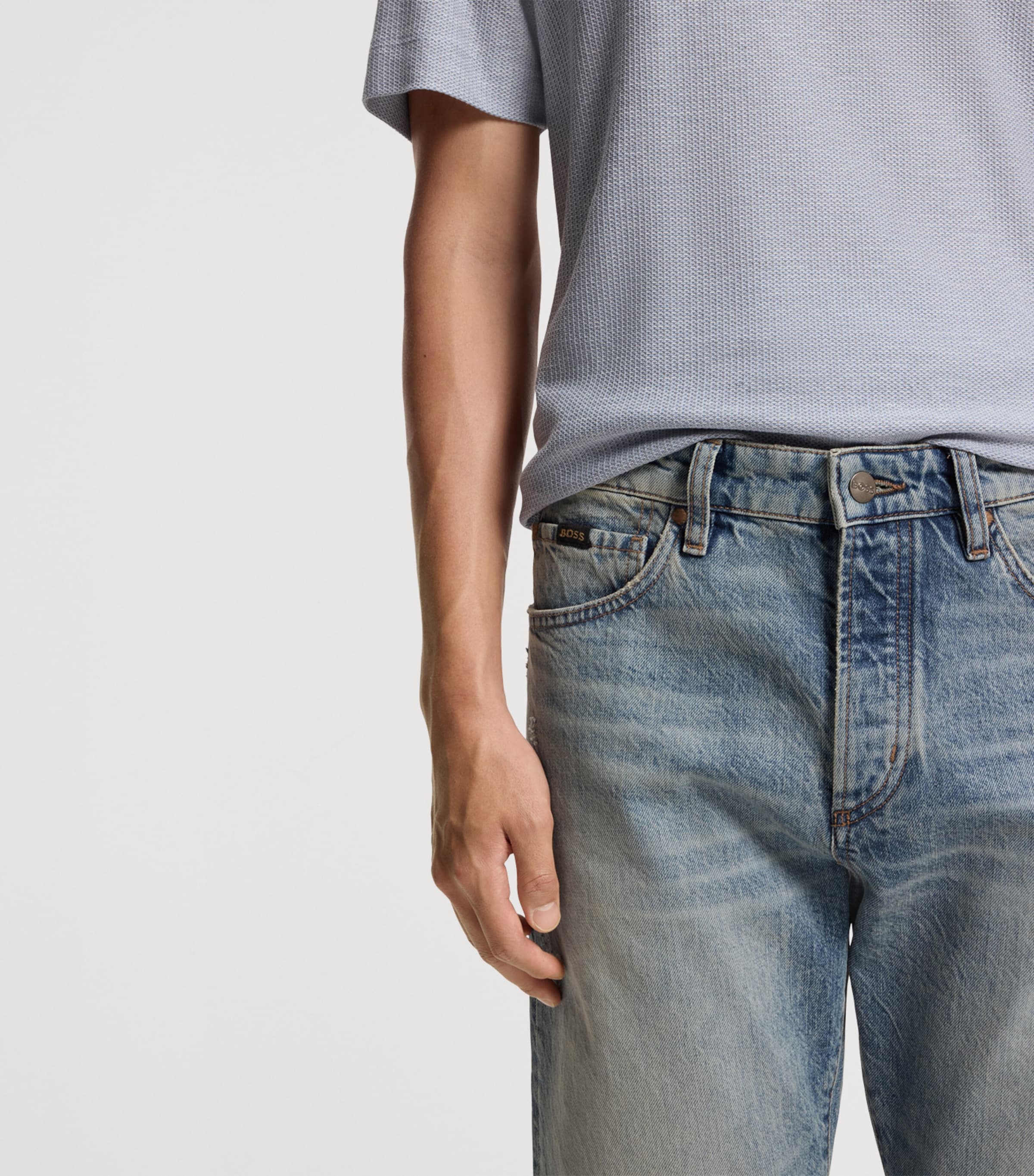 Stonewashed Straight Jeans 446 Image 6