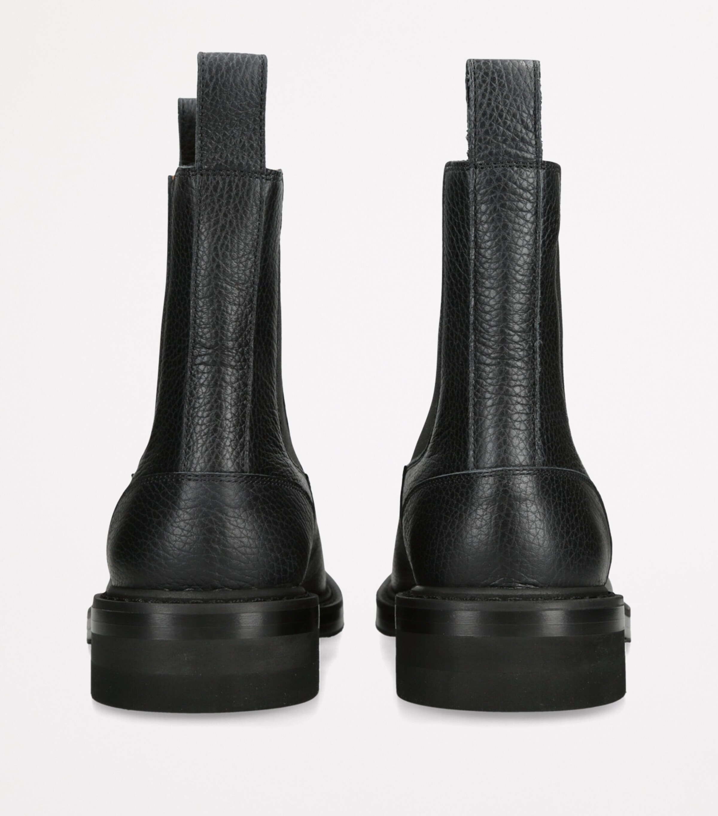 DRIES VAN NOTEN Leather Ankle Boots Black Image 2