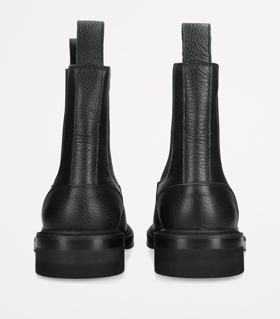 DRIES VAN NOTEN Leather Ankle Boots Black Image 2