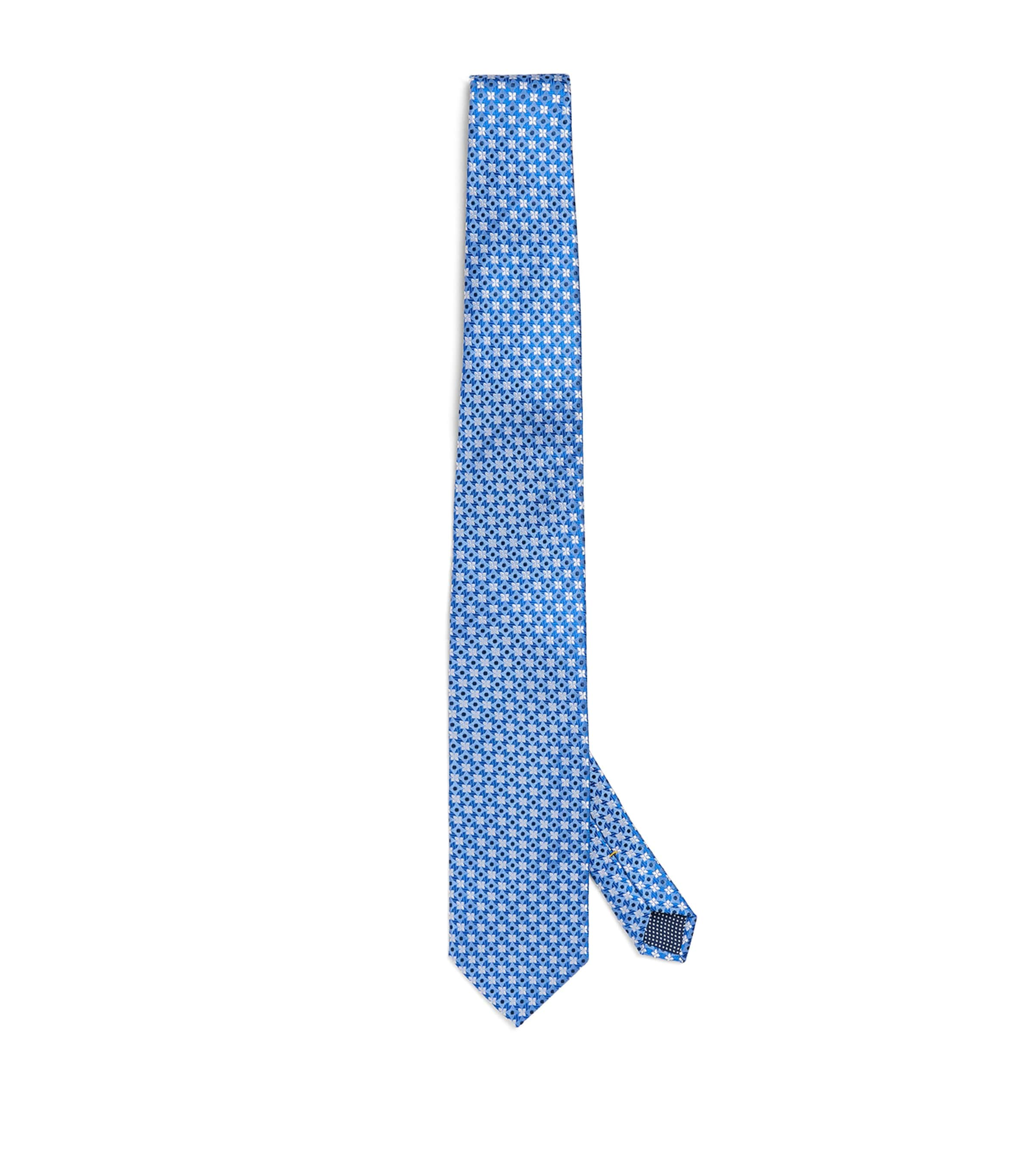 Eton Silk Jacquard Tie In Blue