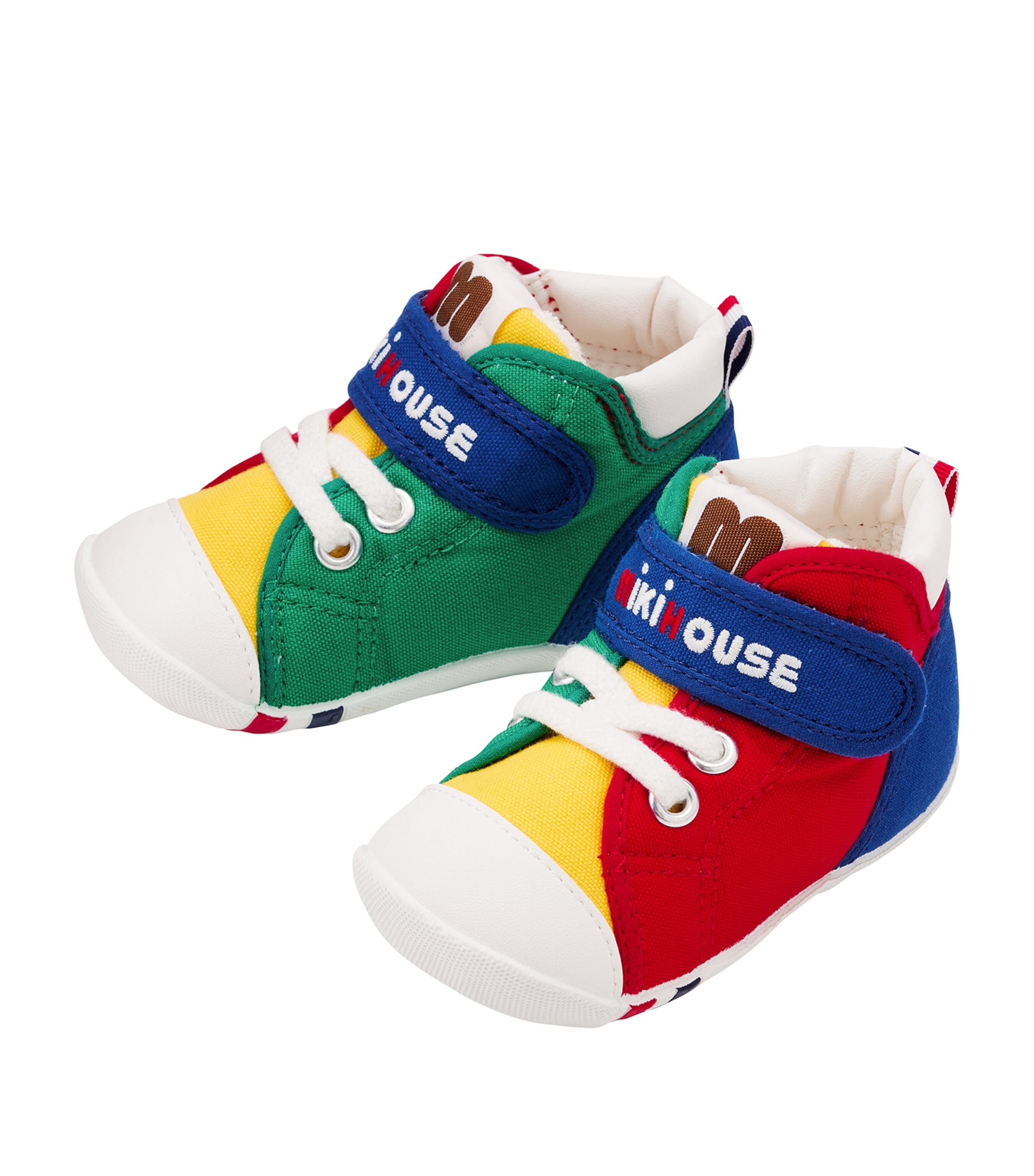 Miki House Velcro High-Top Sneakers | Baby Clothing | Baby Shoes | Trainers | Designers | Miki House