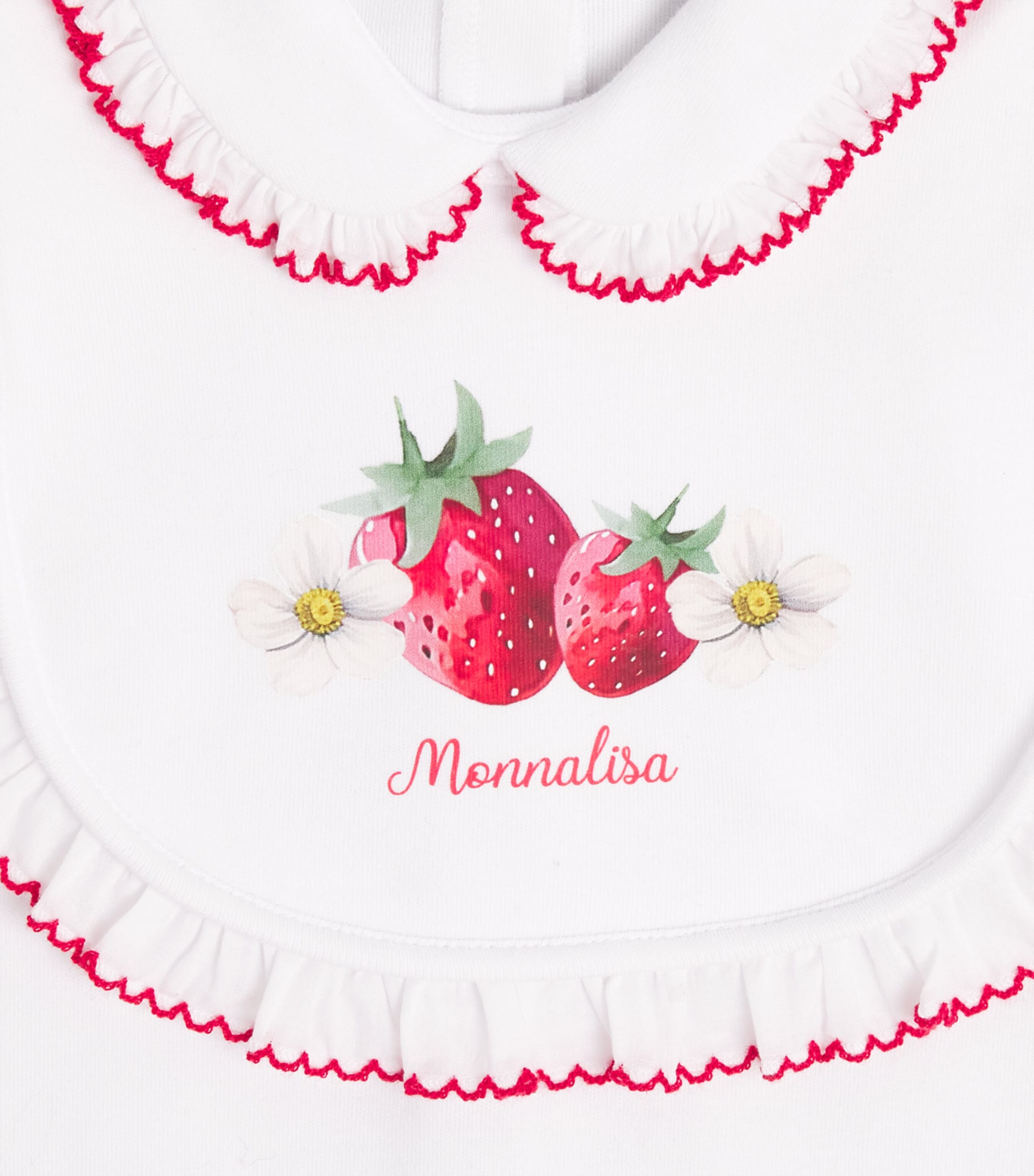 Monnalisa Printed All-In-One, Bib and Hat Set (1-9 Months) Optical White Image 3