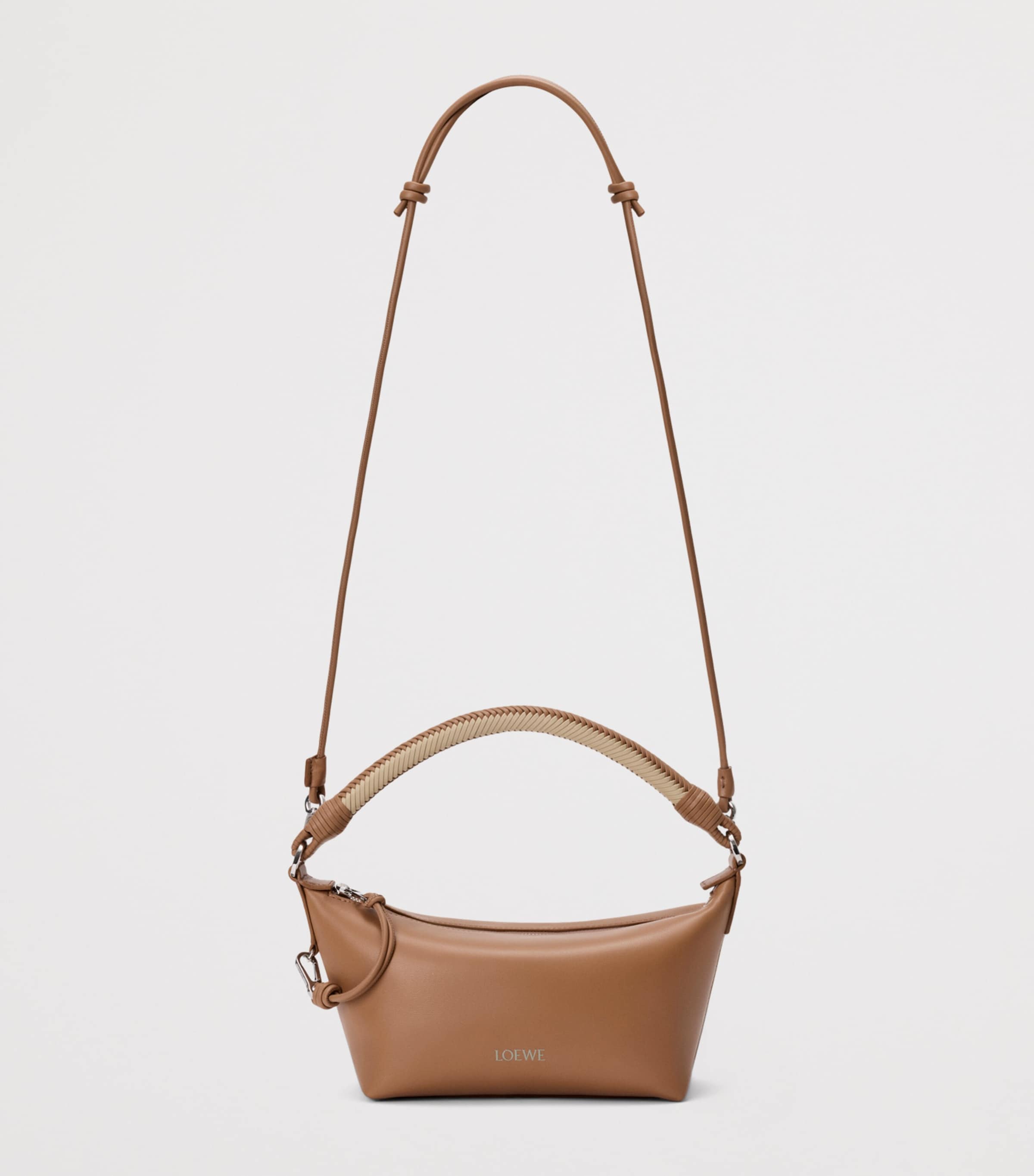 LOEWE Nappa Leather Cala Top-Handle Bag Mocha/beige Image 9