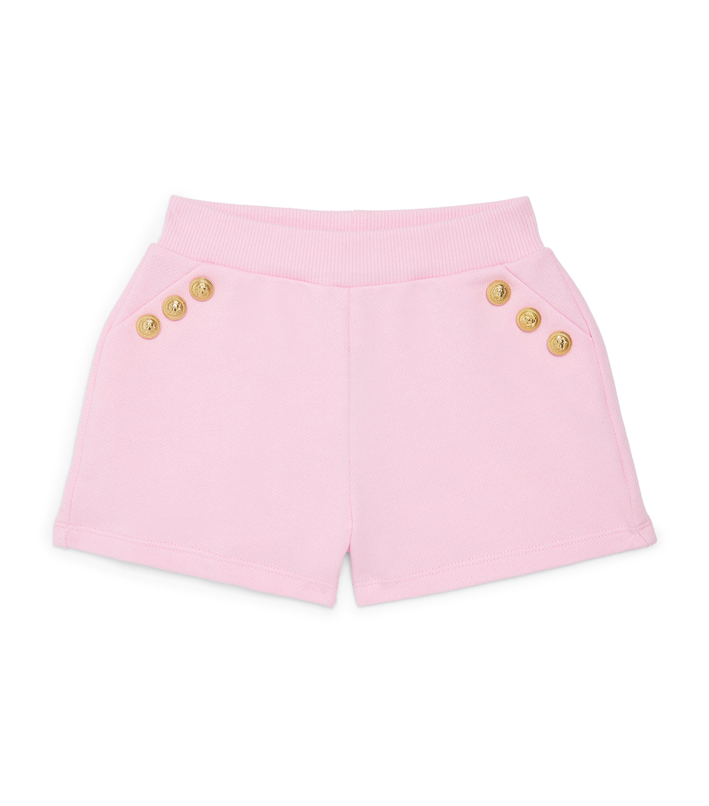 BALMAIN COTTON BUTTON-DETAIL SHORTS