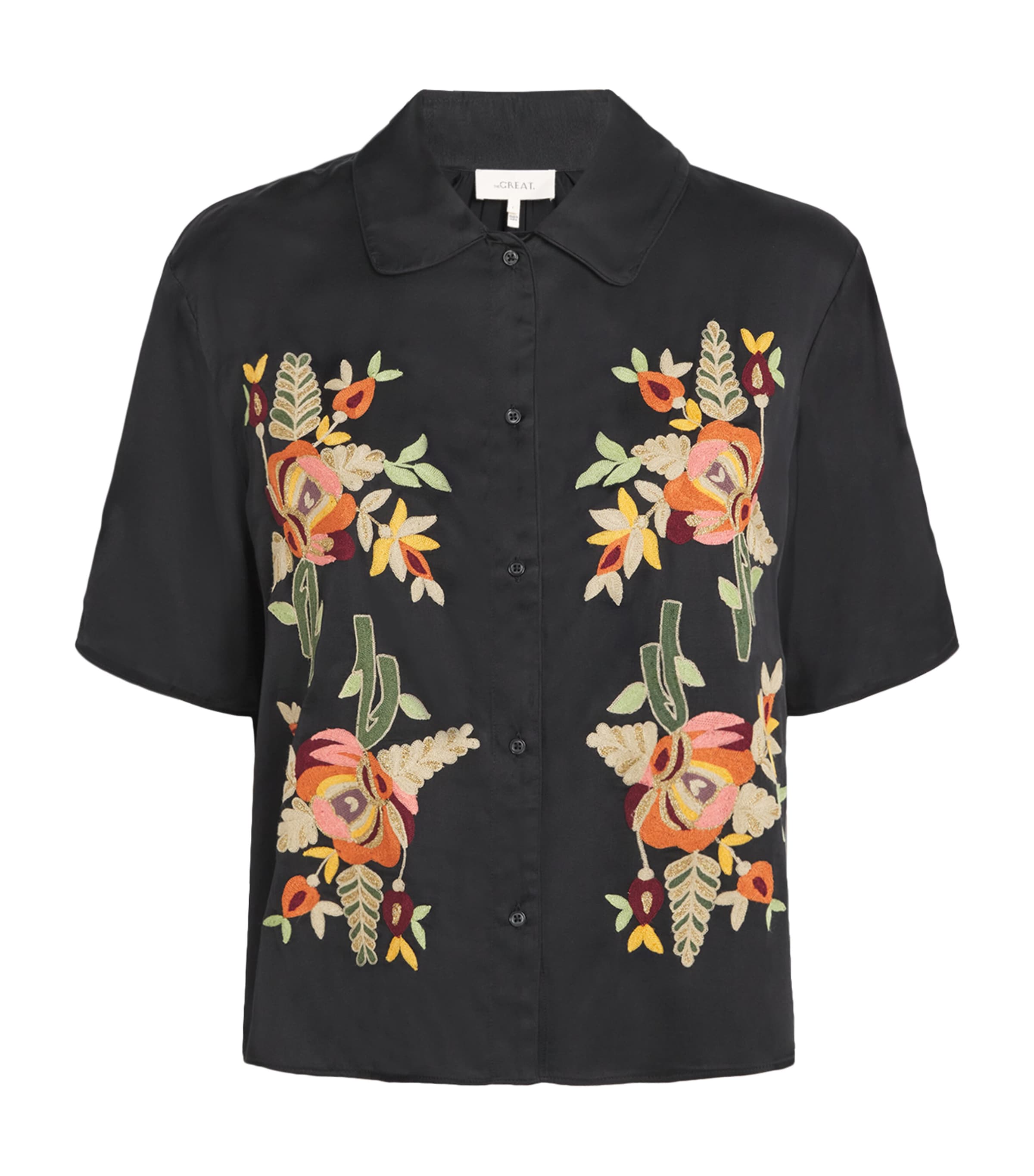 The Great Embroidered The Tavern Shirt In Black