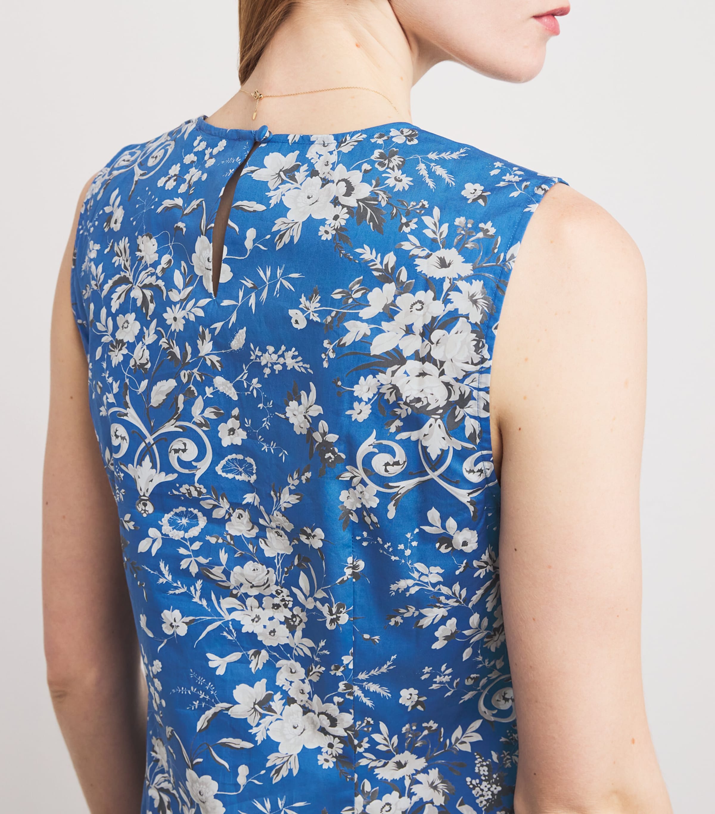 DÔEN Blue Floral Adele Mini Dress Harrods MT