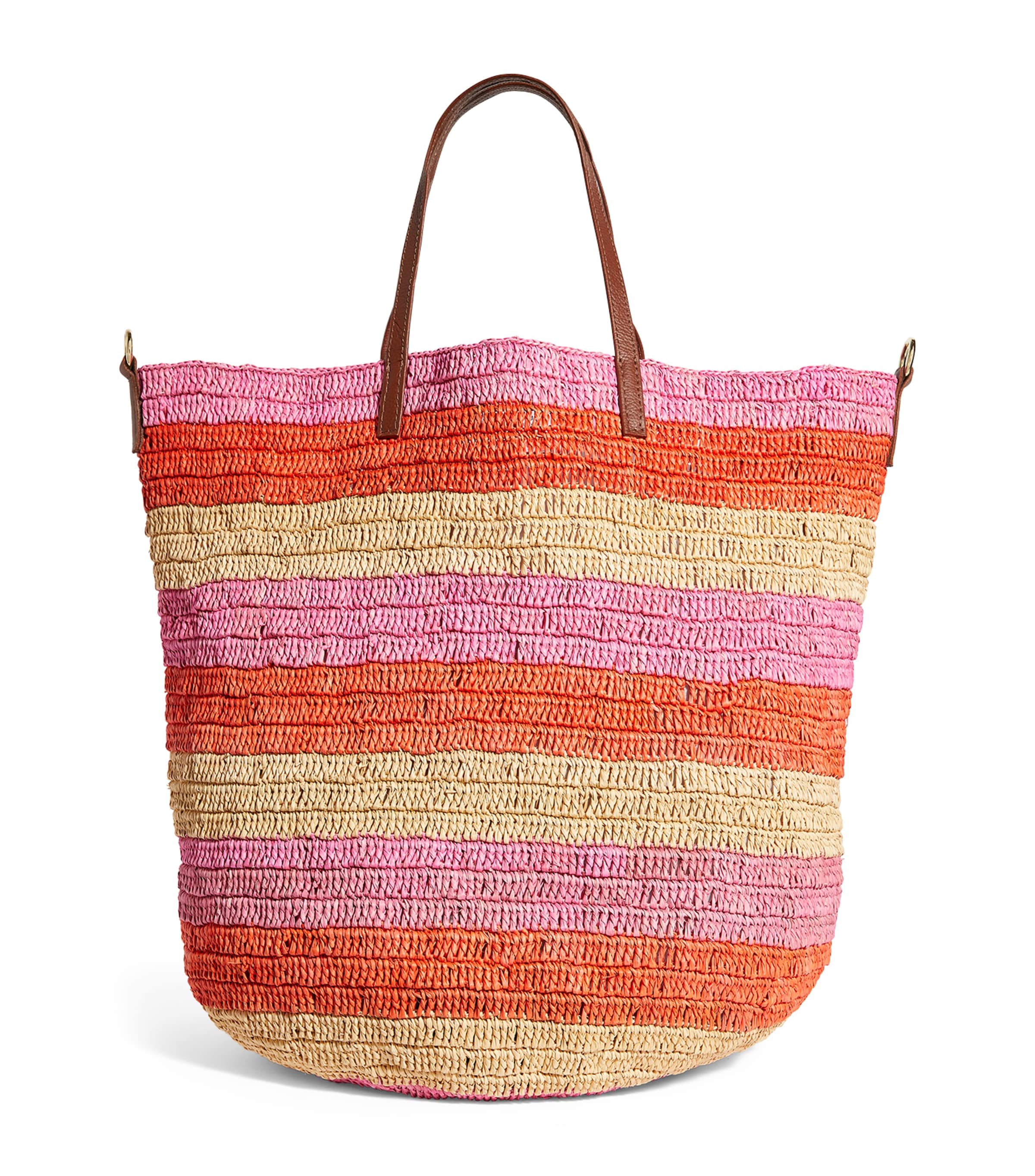 Sensi Studio Large Toquilla Straw Shoulder Bag