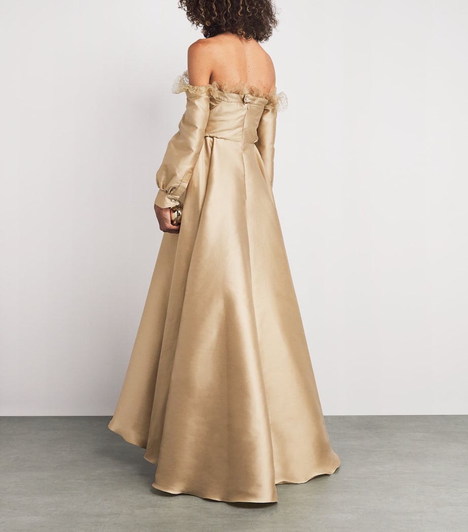 Lace-Trim Kurkova Gown 05 GOLD Image 3