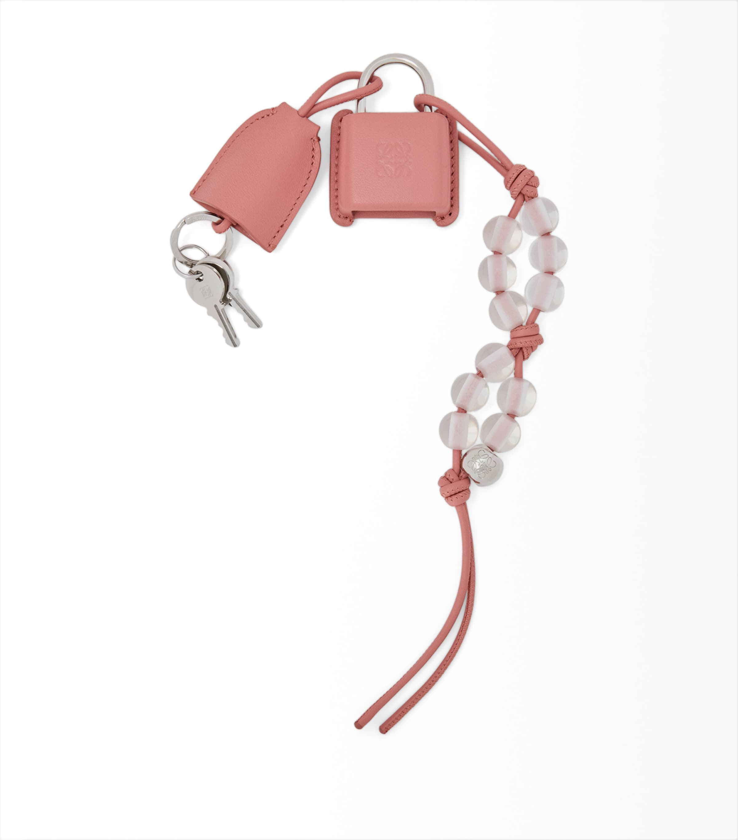 LOEWE Leather Amazona Padlock Bag Charm Blush Image 1