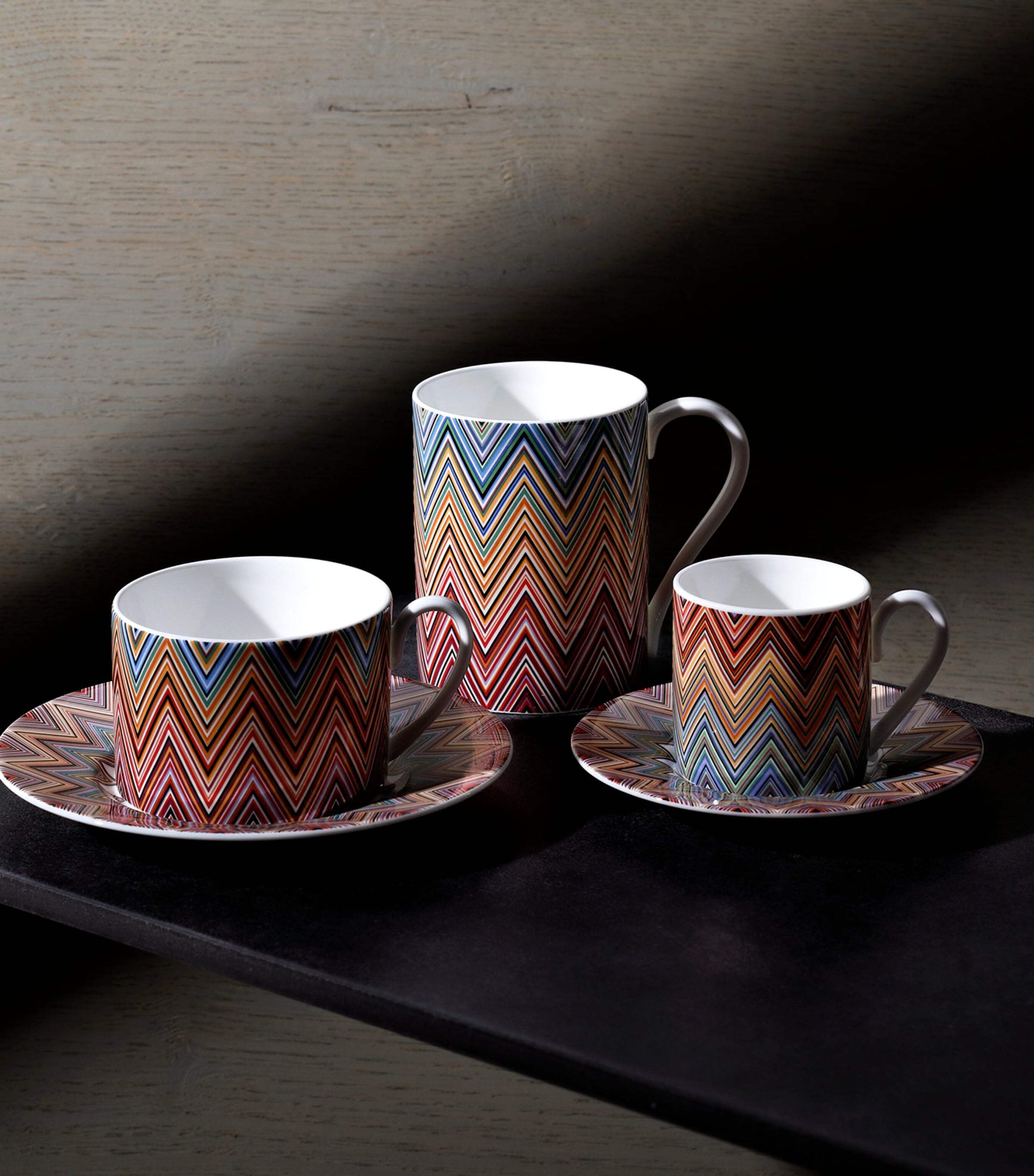 Zigzag Jarris Teacup and Saucer MULTI Image 3