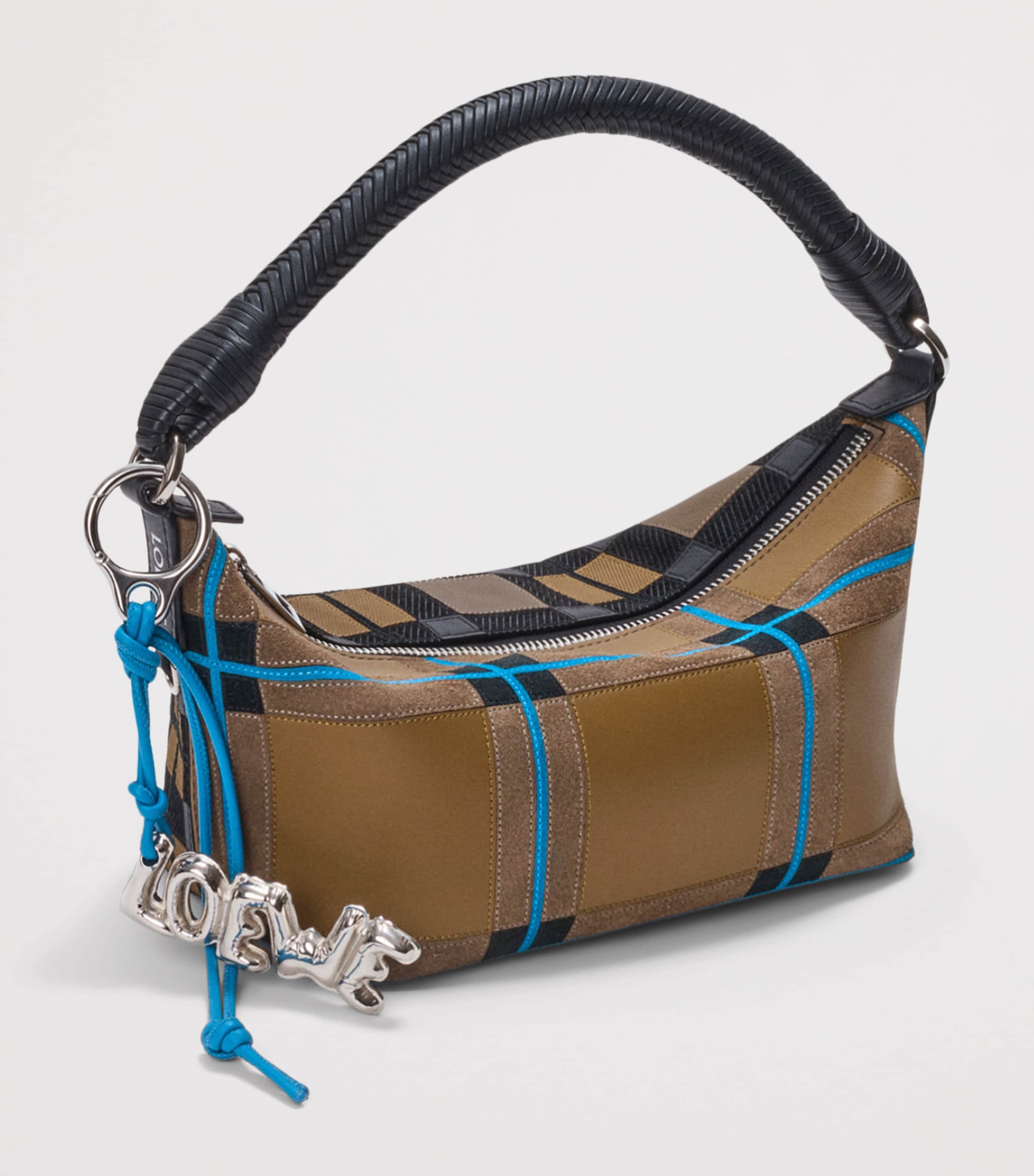 LOEWE x Cosima Von Bonin Leather Cala Top-Handle Bag Brownish Green/multi Image 10