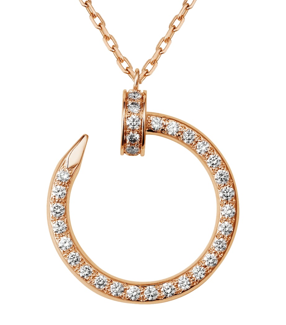 Rose Gold and Pavé Diamond Juste un Clou Necklace ROSE GOLD Image 8