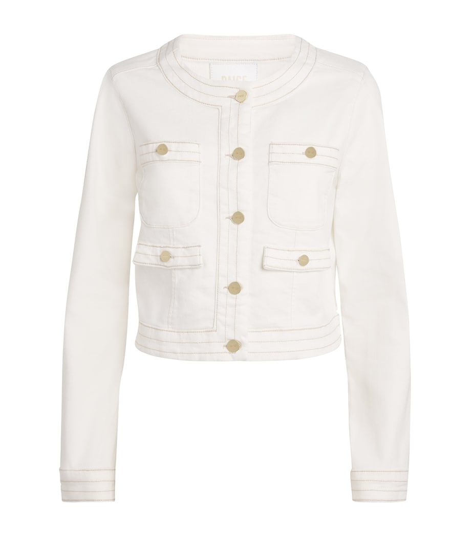 Cropped Kiya Denim Jacket TOASTED ECRU Image 1
