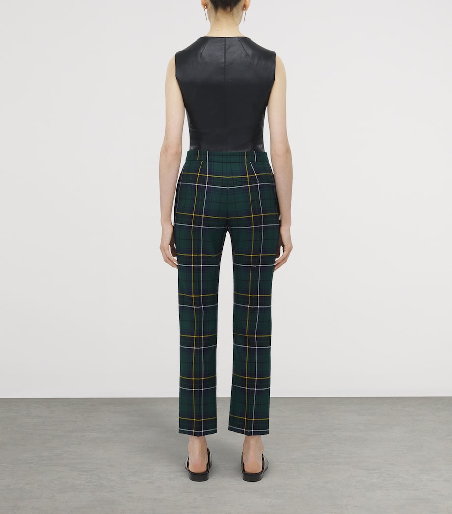 Wool Tartan Tailored Trousers 4348 Image 4